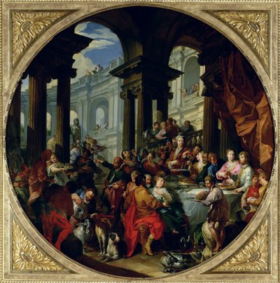 Festa sotto un portico ionico da Giovanni Paolo Pannini